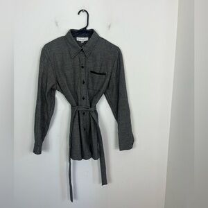 Vintage Wool Houndstooth Blazer Jacket Sz 14